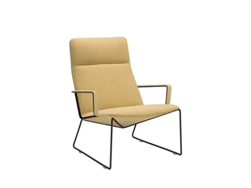 CAPRI LOUNGE BU1698 - Sled base armchair high-back by Andreu World - view 2